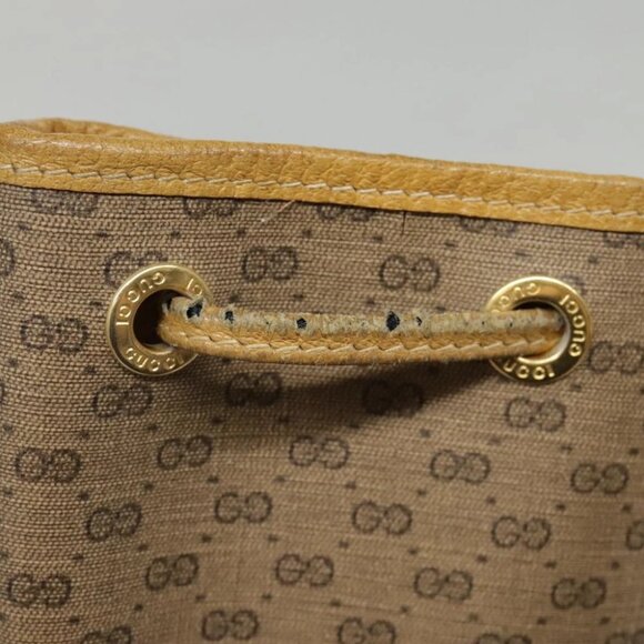 GUCCI Micro GG Supreme Shoulder Bag Beige Gold - Picture 8 of 15